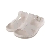 Sandalia confort Mariel color blanco con cintas ajustables
