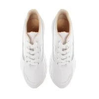 Tenis Abigail color blanco con detalle tornasol