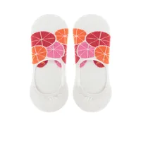 Footies color blanco con diseño de mandarinas