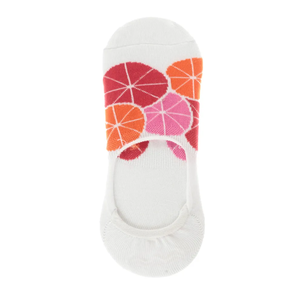 Footies color blanco con diseño de mandarinas