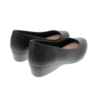 Zapato Auro color negro confort con tacón de puente