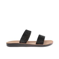 Sandalias Mariel color negro con aplicación de pedrería