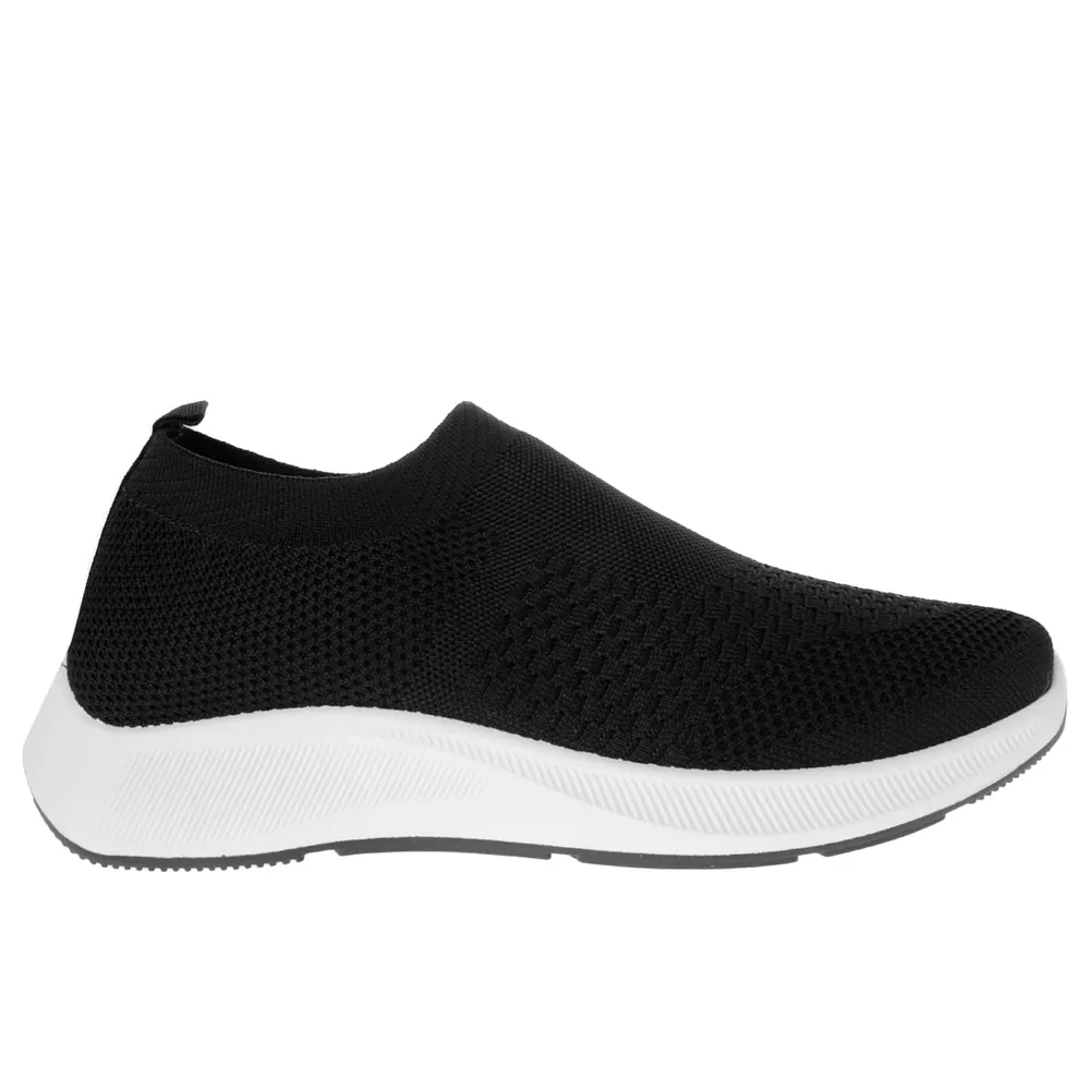 Tenis William color negro tipo calceta