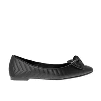 Balerina Miley color negro con detalle perforado