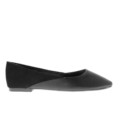 Balerina Miley color negro con doble textura