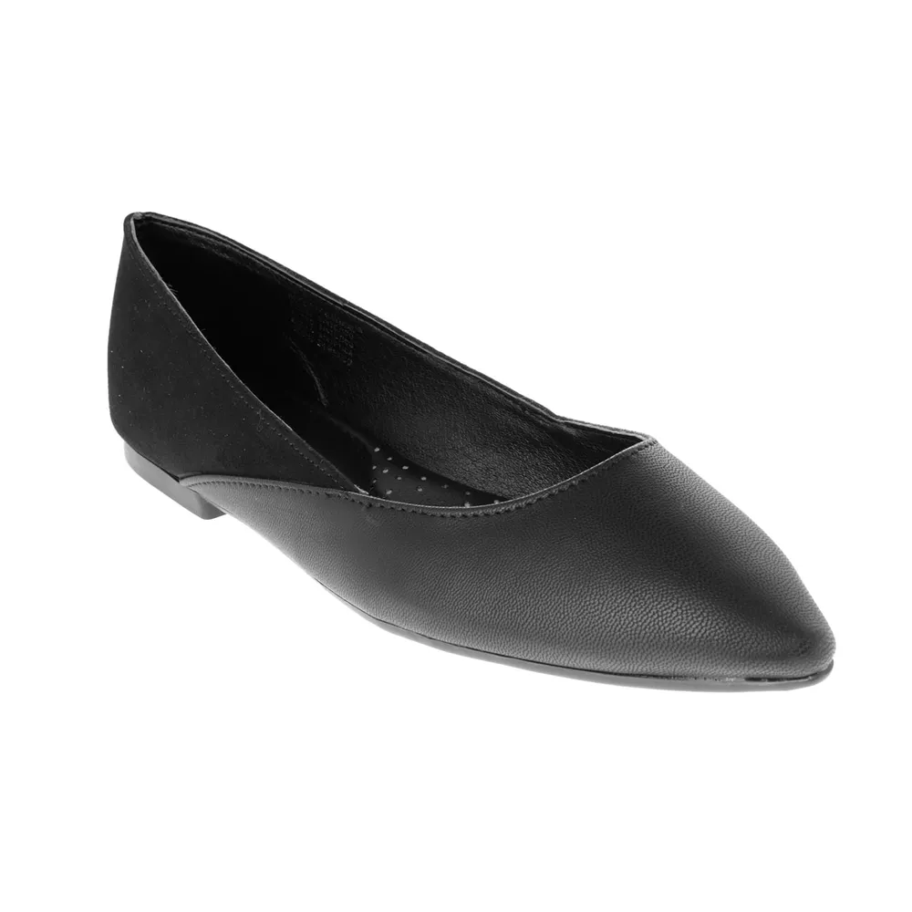 Balerina Miley color negro con doble textura