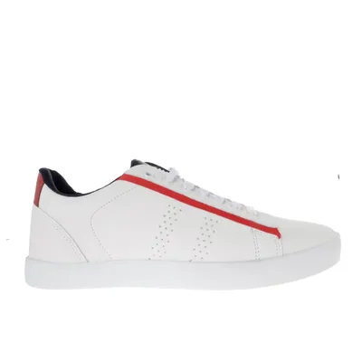 Tenis Iker color blanco con detalle rojo