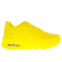 Tenis Rosalía color amarillo neón con burbuja de impacto