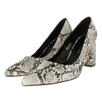 Zapatilla Fabiola color blanco snake con textura