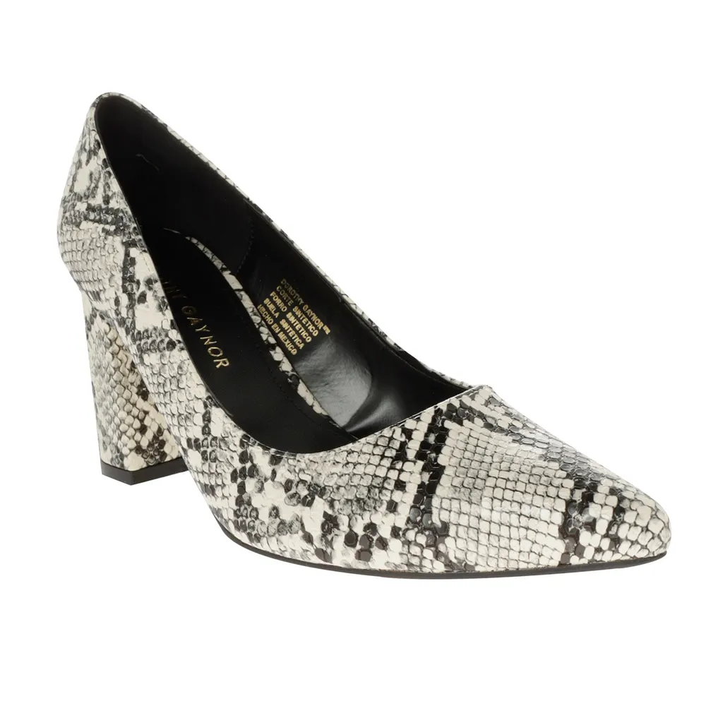 Zapatilla Fabiola color blanco snake con textura