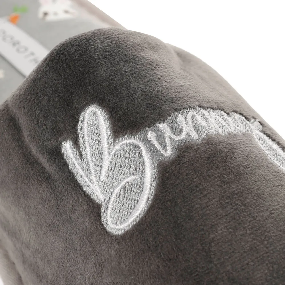 Pantufla Loly color gris diseño Bunny