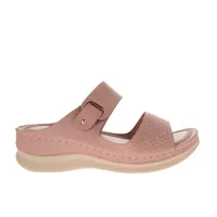 Sandalias Luna confort color rosa con cinta ajustable