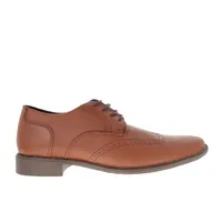 Zapatos Osmar color cognac con detalle de costura y perforado