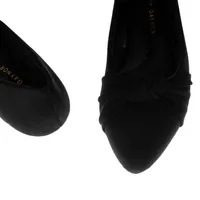 Balerina Miley color negro con moño trenzado