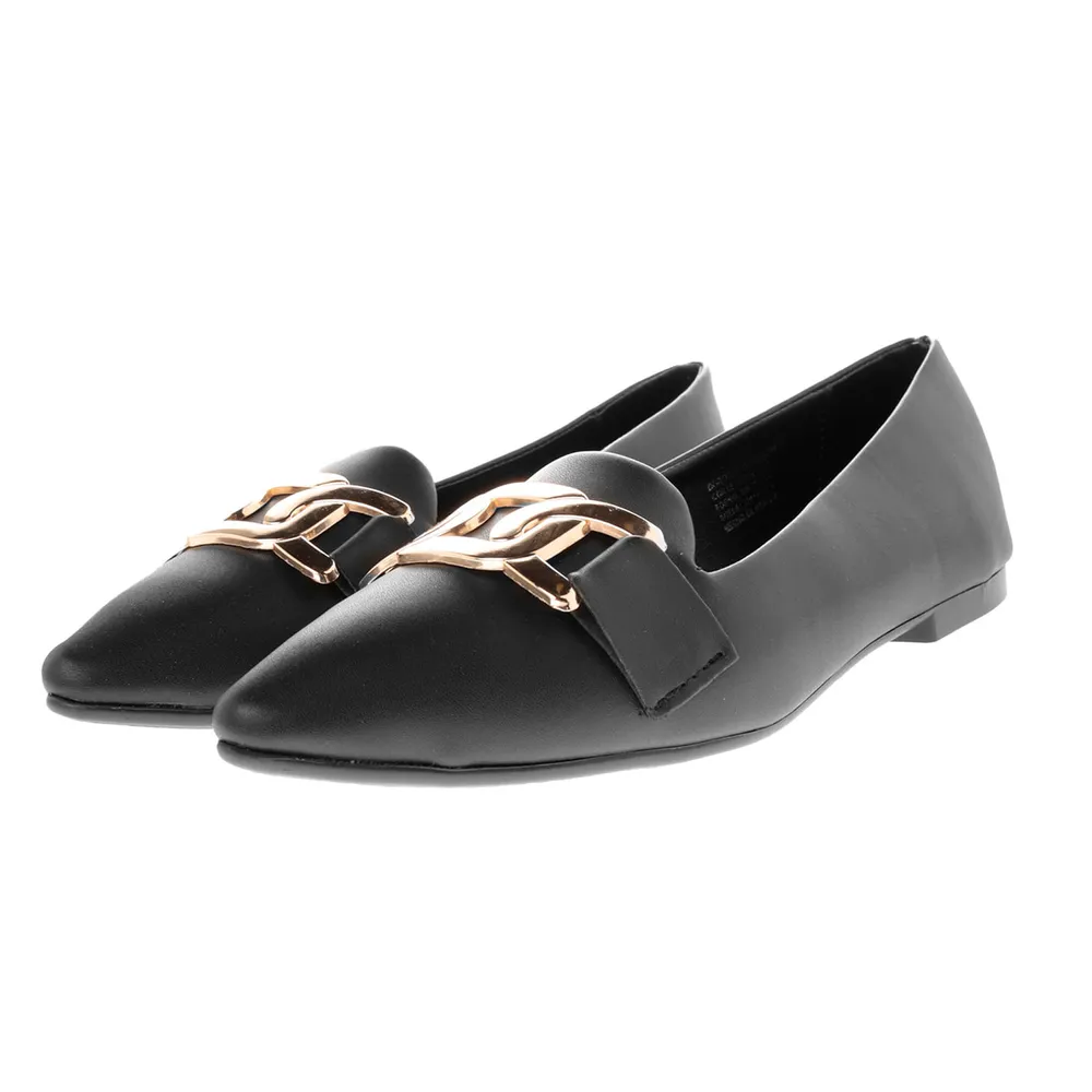 Balerina Miley color negro con cadena dorada