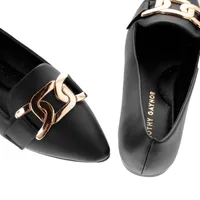 Balerina Miley color negro con cadena dorada