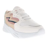 Tenis Sandra color blanco con textura malla