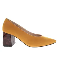 Zapatilla Fabiola color amarillo mostaza