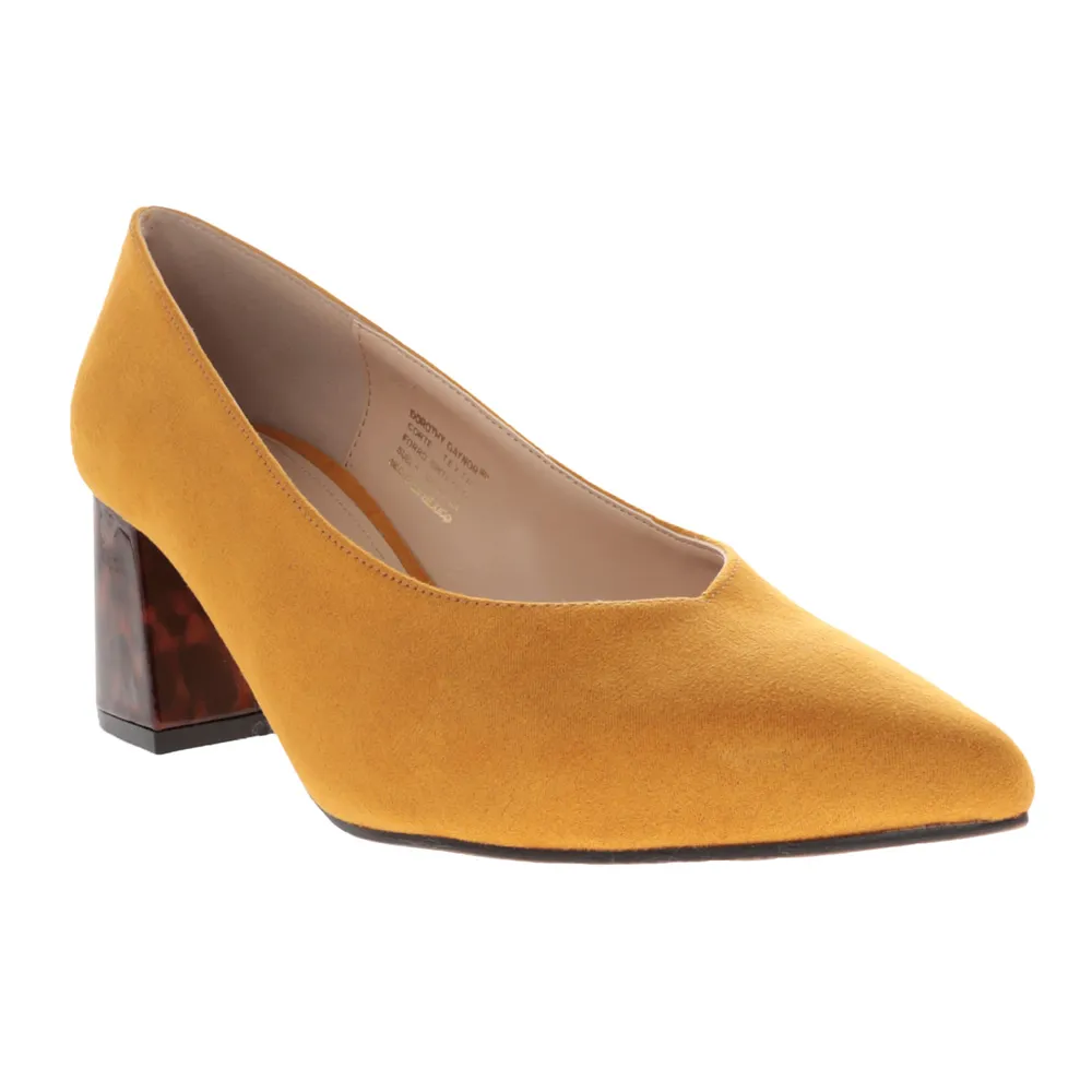 Zapatilla Fabiola color amarillo mostaza