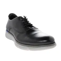 Zapatos Axel color negro con detalle azul y perforado