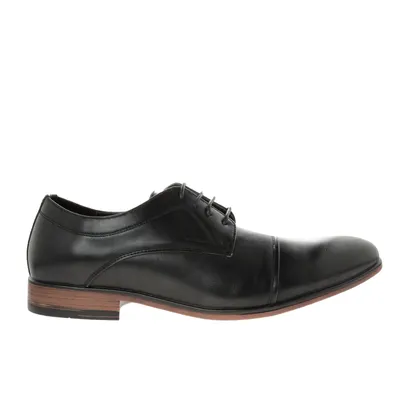 Zapatos Paulo color negro liso con agujetas