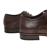 Zapatos Paulo color cognac con costura en la punta