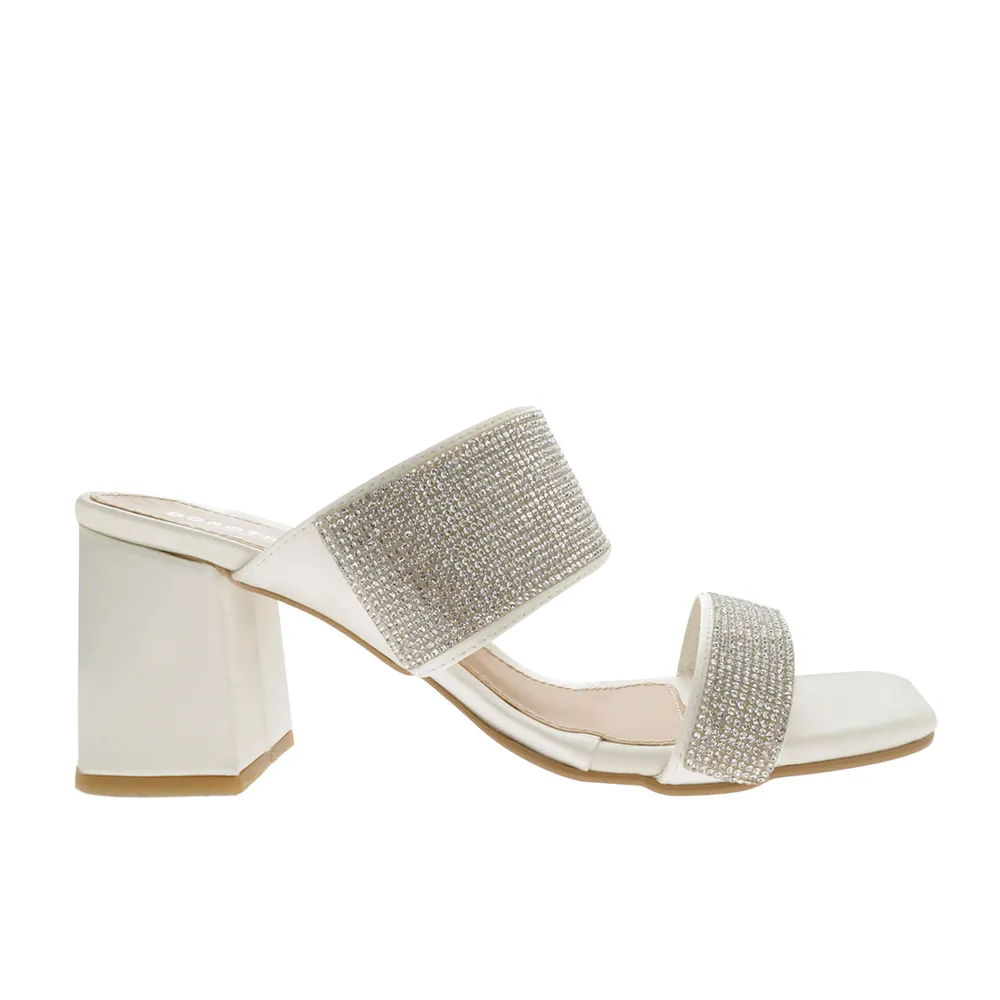 Sandalias Aitana color blanco con brillos