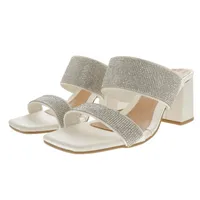 Sandalias Aitana color blanco con brillos