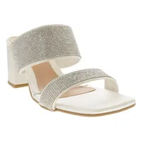 Sandalias Aitana color blanco con brillos