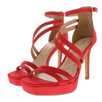 Sandalias Lesly color rojo slingback