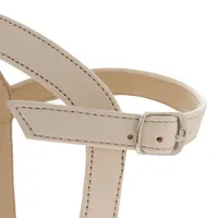 Sandalias Lesly color blanco con triple cinta