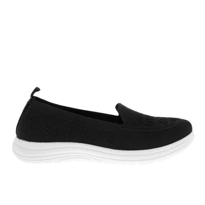 Tenis color negro confort slip on