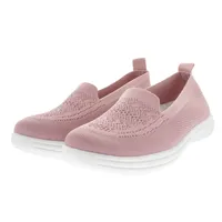 Tenis color rosa confort slip on