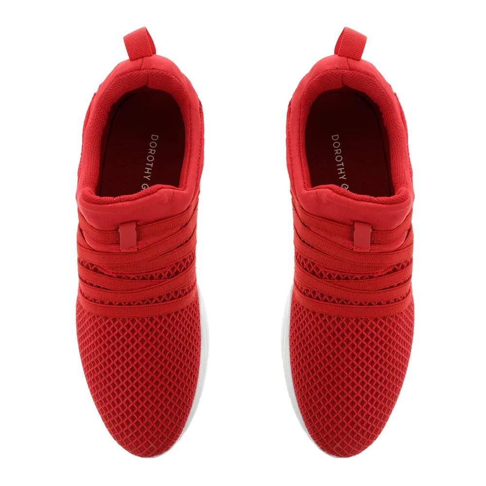 Tenis Bruno color rojo ajuste de resortes