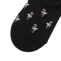 Footies color negro con flamingos