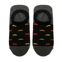 Footies color negro con bigotes