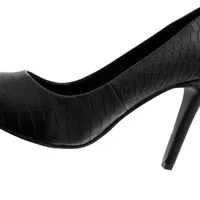 Zapatillas Liliana color negro con tacón de aguja