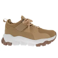 Tenis Fernando color camel plataforma