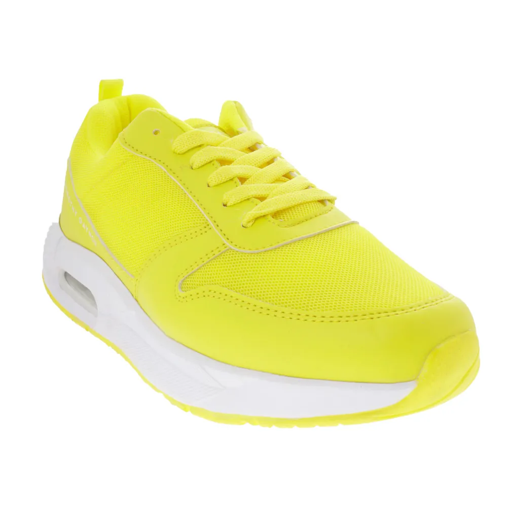 Tenis Fernando color amarillo con agujetas