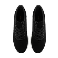 Tenis Abigail color negro con suela de goma blanca