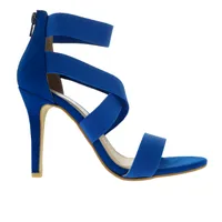 Sandalias Angelina color azul medio con resortes