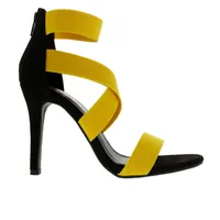 Sandalias Angelina color amarillo con resortes