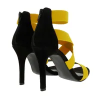 Sandalias Angelina color amarillo con resortes