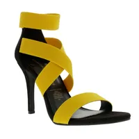 Sandalias Angelina color amarillo con resortes