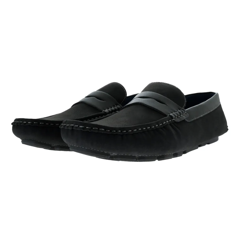 Mocasín Erick color negro textura suave