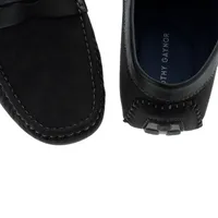 Mocasín Erick color negro textura suave