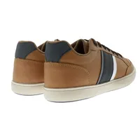 Tenis Fernando color camel con cinta tricolor