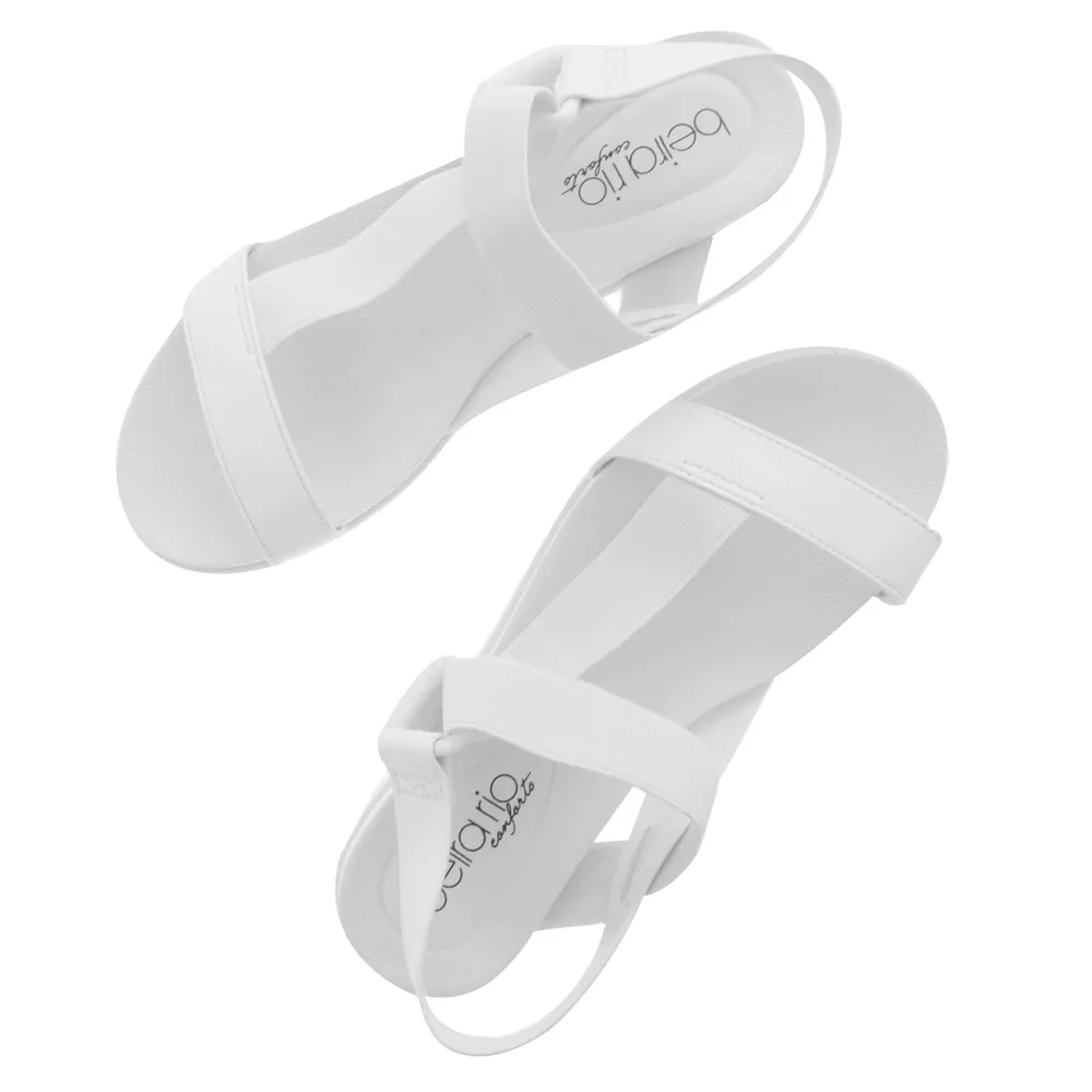 Sandalias Paulette color blanco slingback