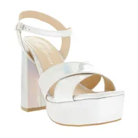 Sandalias Mariel color plata tornasol