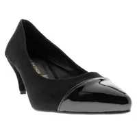 Zapatillas Liliana color negro punta charol